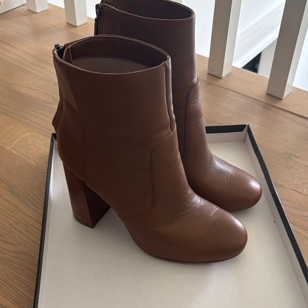 French Connection Tan Ankle Boots